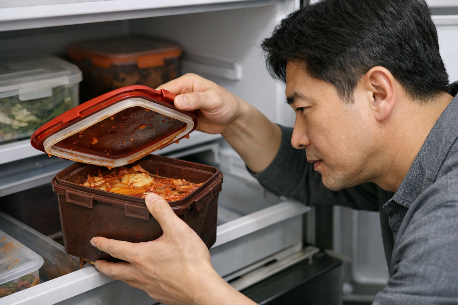 김치냉장고 냄새가 음식에 배는 것을 줄이는 보관법