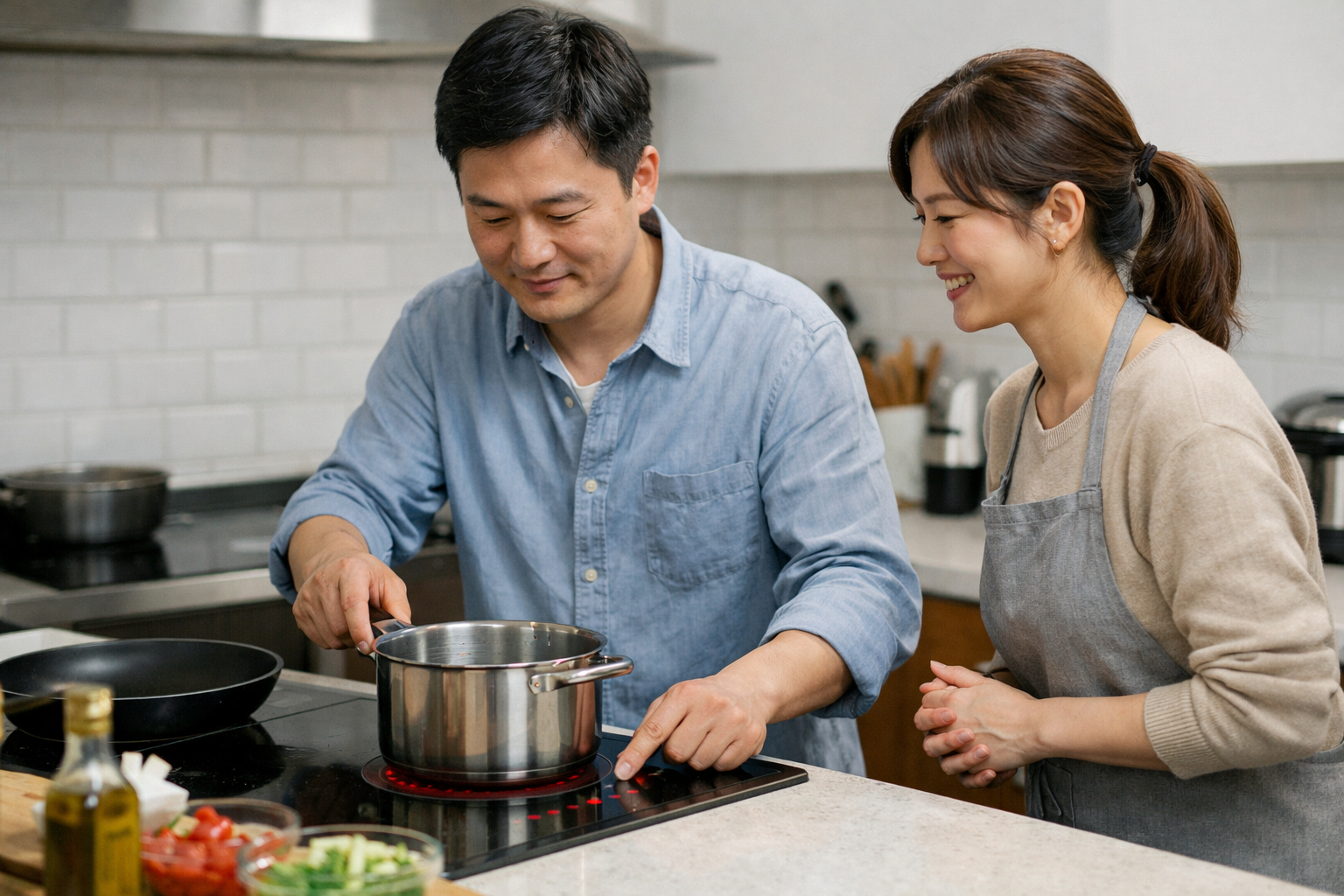 인덕션 사용 중 냄비에서 소음이 날 때 용기 바닥 확인법